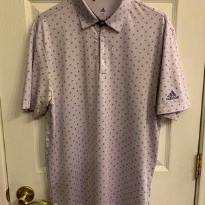Adidas Golf Purple Polo Shirt Mens Size Medium